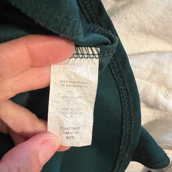 Ruffle long sleeve green dress - Picture 4 of 10